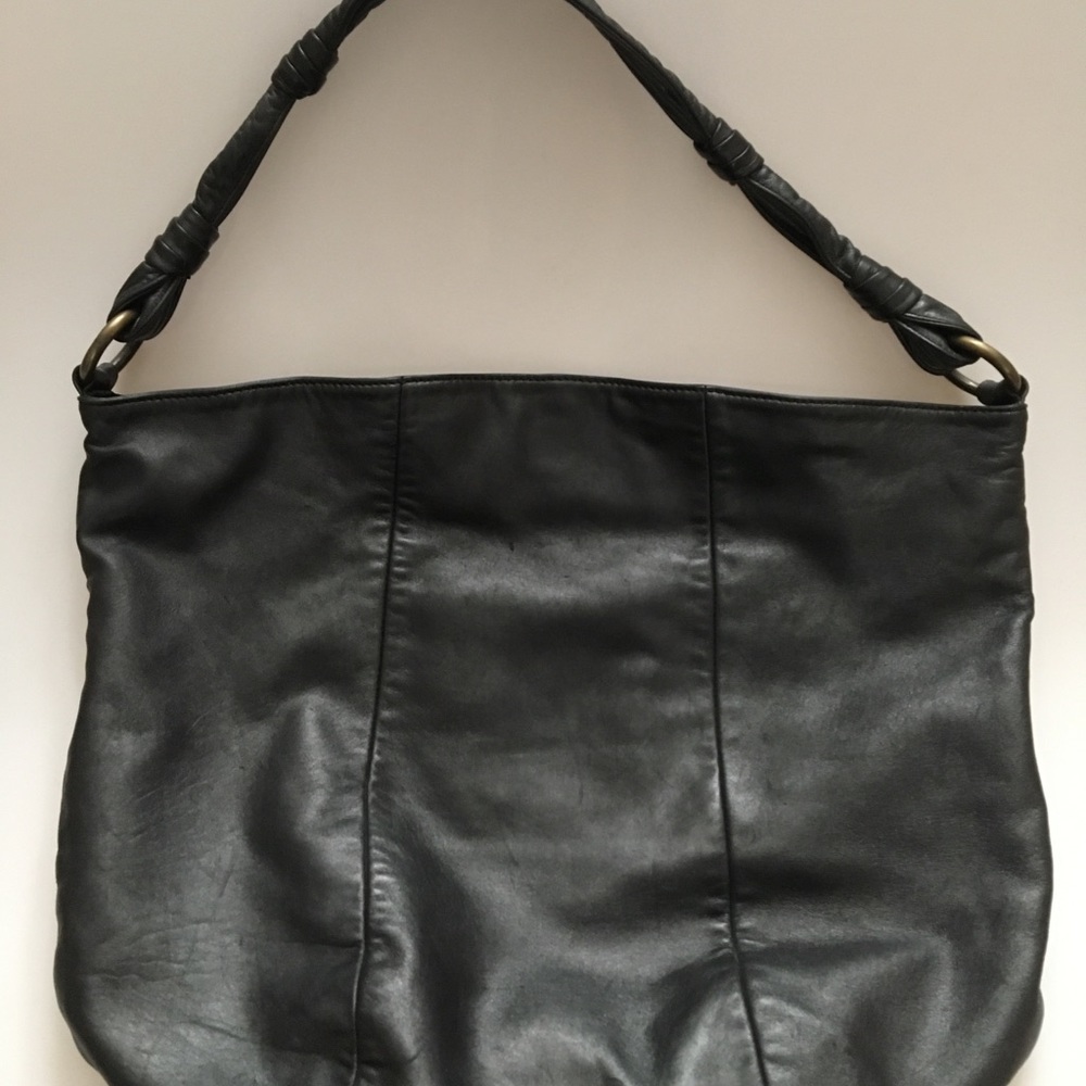 SIGRID Olsen Soft Black Leather Bag